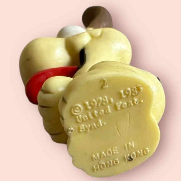 Vintage Garfield Figurines 1980s Odie united feature syndicate - Picture 9 of 10